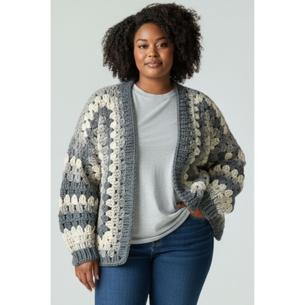 THE EARL GREY LATTE CROCHET CARDIGAN